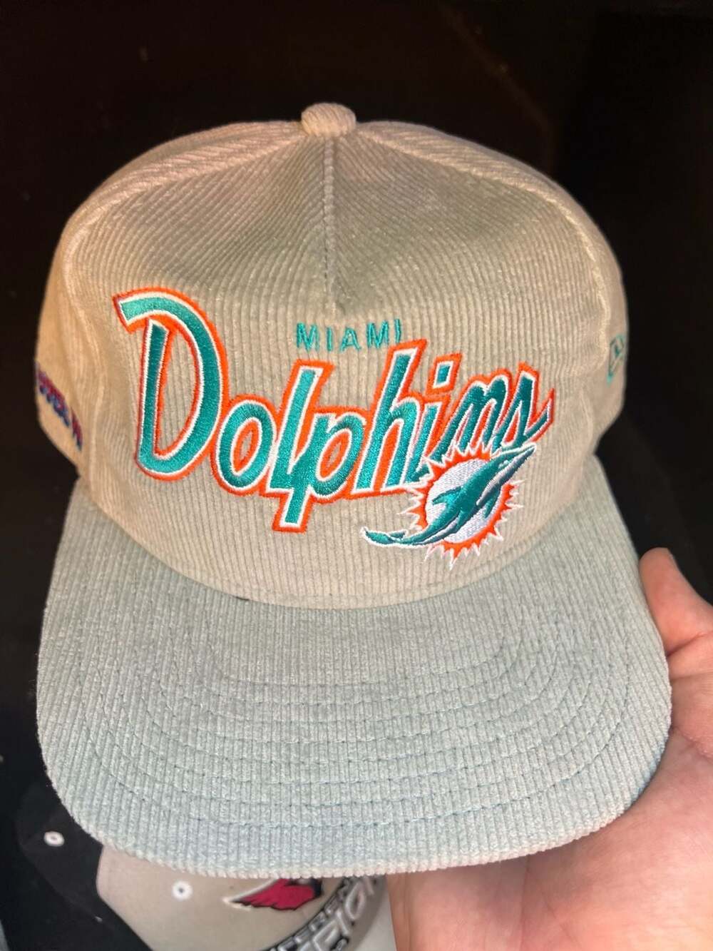 New Era Miami Dolphins Super Bowl VII Corduroy The Golfer Snapback Hat